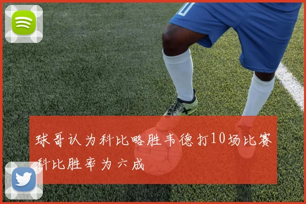 球哥认为科比略胜韦德打10场比赛科比胜率为六成